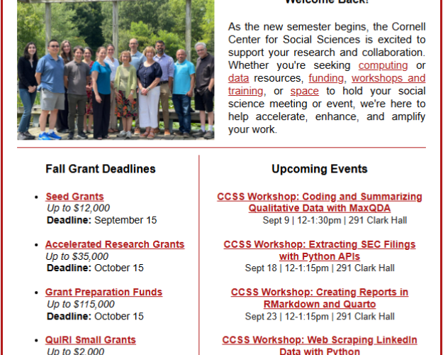 Screenshot of September 2025 Bits & Bytes newsletter
