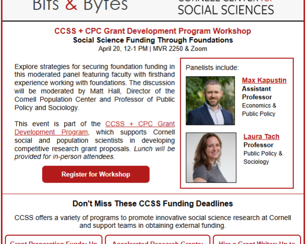 Screenshot of April 2026 Bits & Bytes newsletter